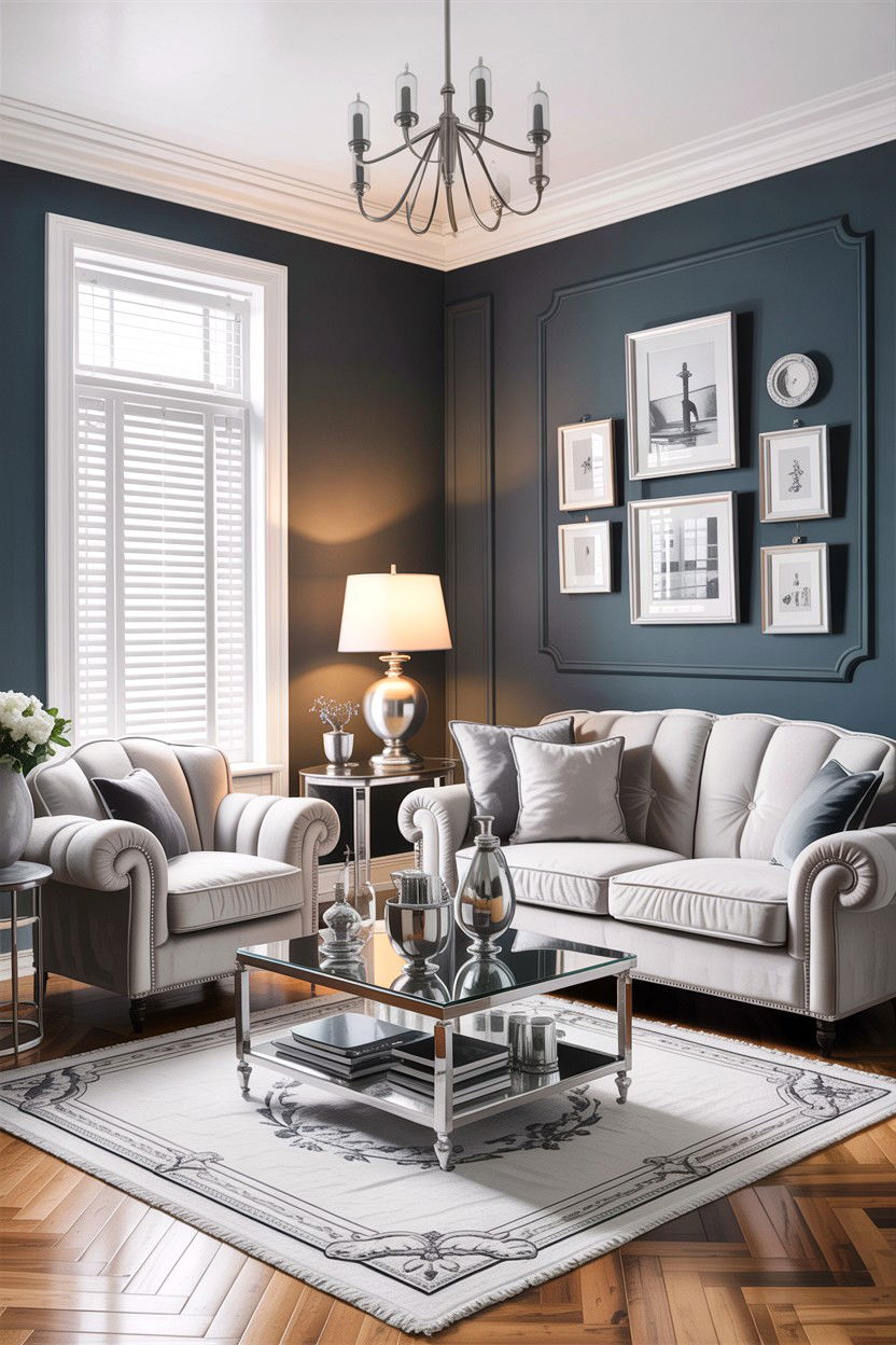 Grey And White Living Room - 30 traditional grey living room ideas