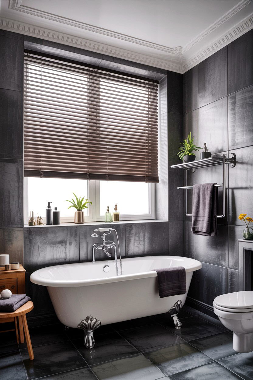 Grey Bathroom Blinds - 30 bathroom blinds ideas