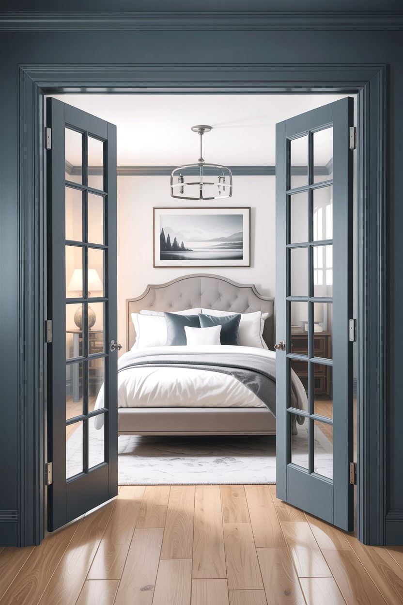 Grey Bedroom French Doors - 30 bedroom french doors