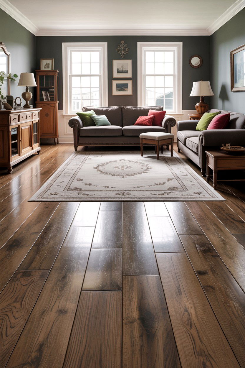 Grey Living Room Hardwood Floors - 30 traditional grey living room ideas