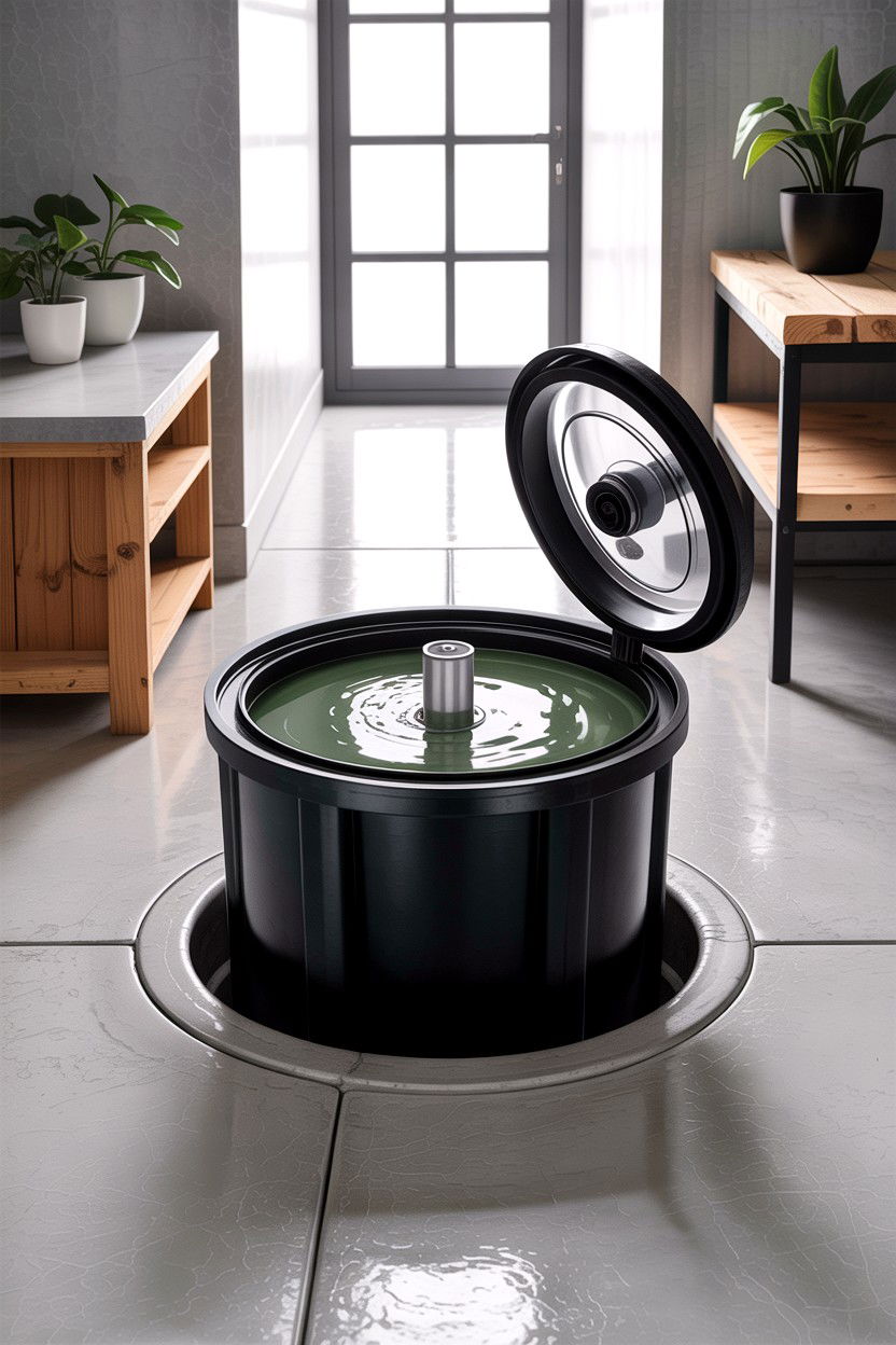 Greywater collection basin - 30 greywater bathroom ideas