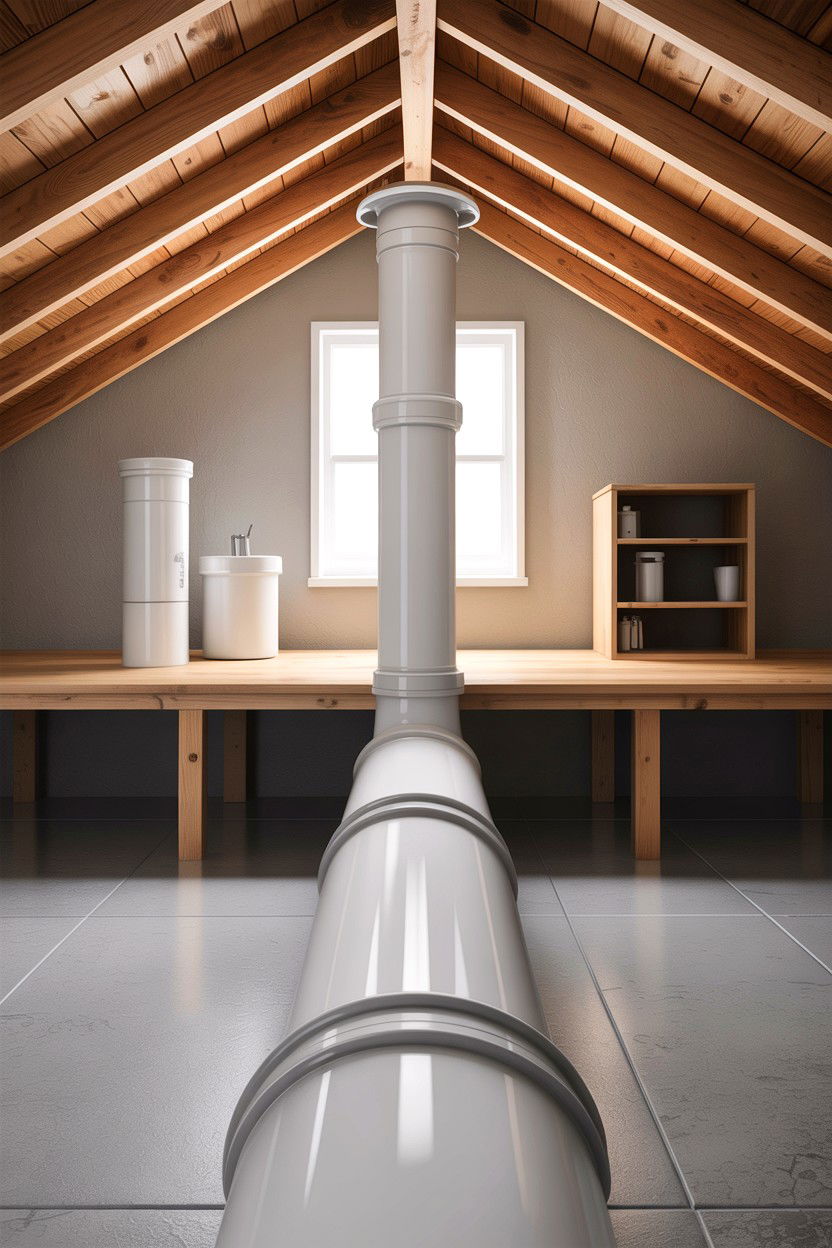 Greywater vent pipe - 30 greywater bathroom ideas