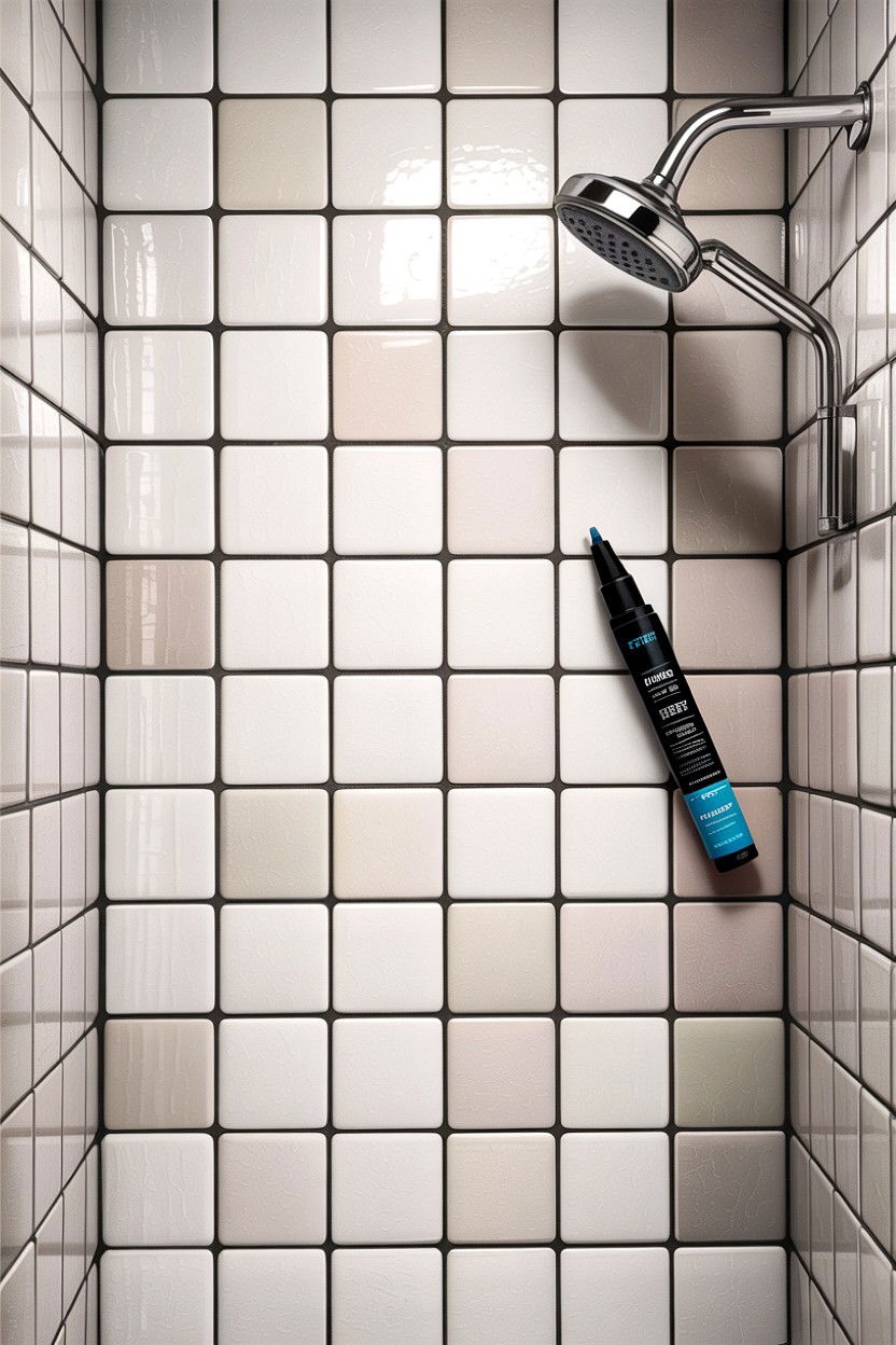Grout Pen Refresh - 30 bathroom afternoon project ideas