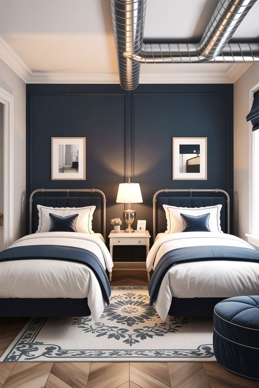 Guest bedroom ductwork - 30 exposed ductwork bedroom ideas