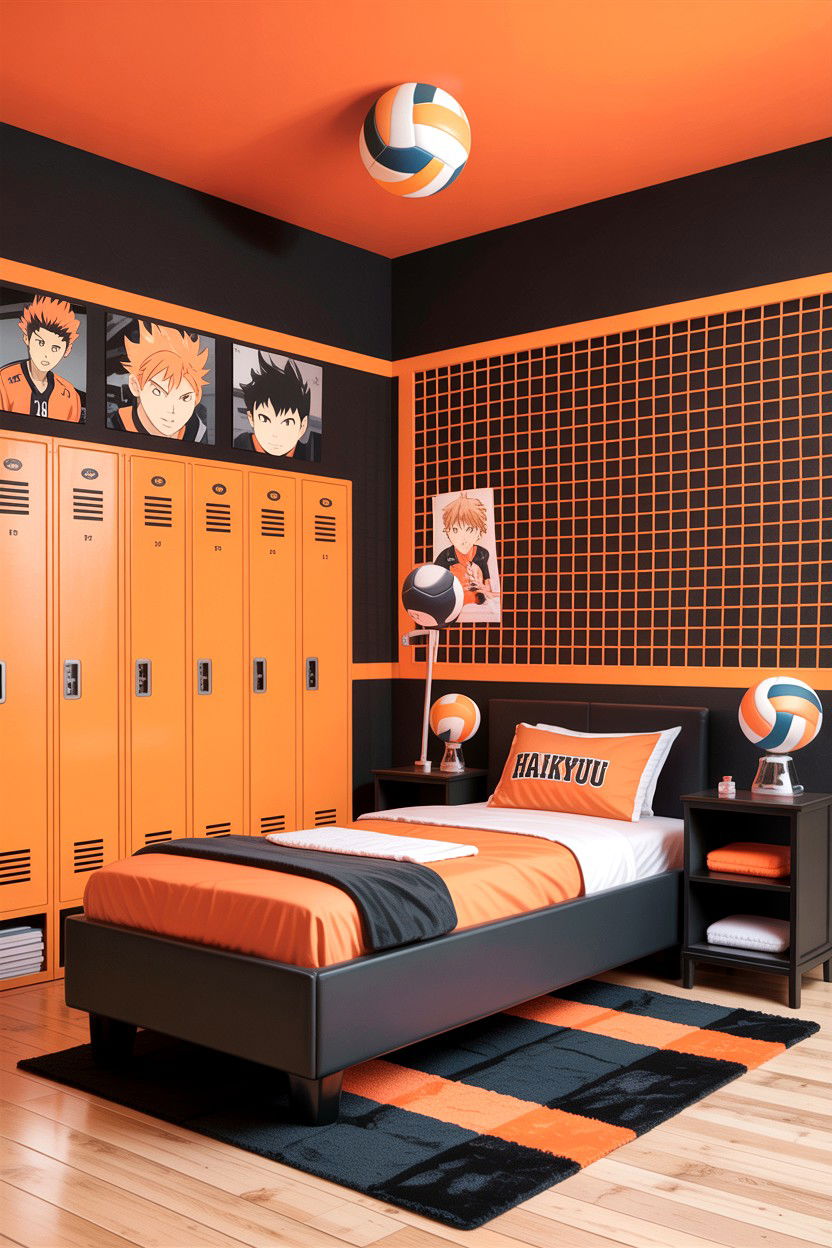 Haikyuu volleyball room - 30 anime bedroom ideas