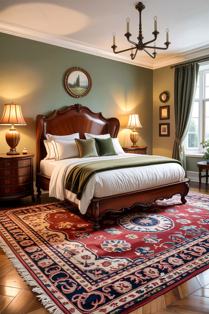 Hand Knotted Wool Rug - 30 bedroom wool rugs