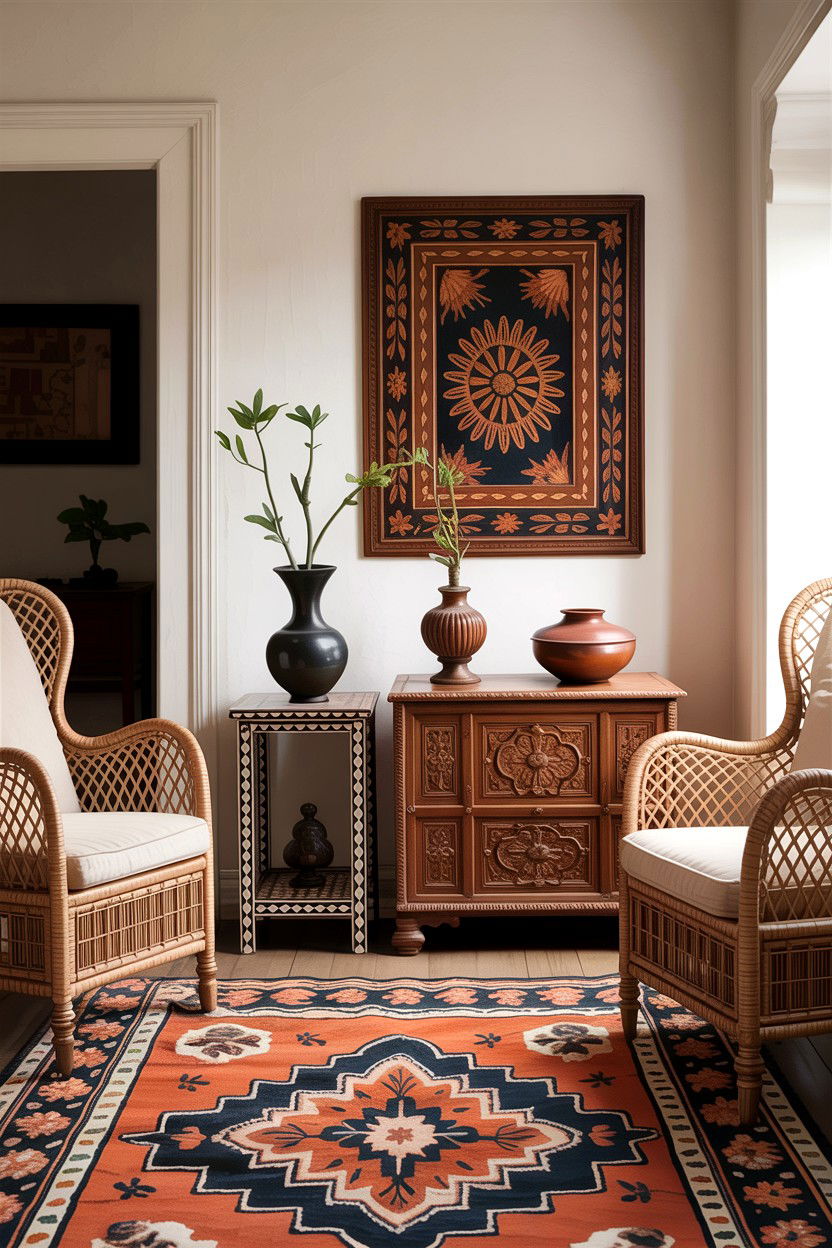 Handcrafted Indian Furniture - 30 Indian living room ideas