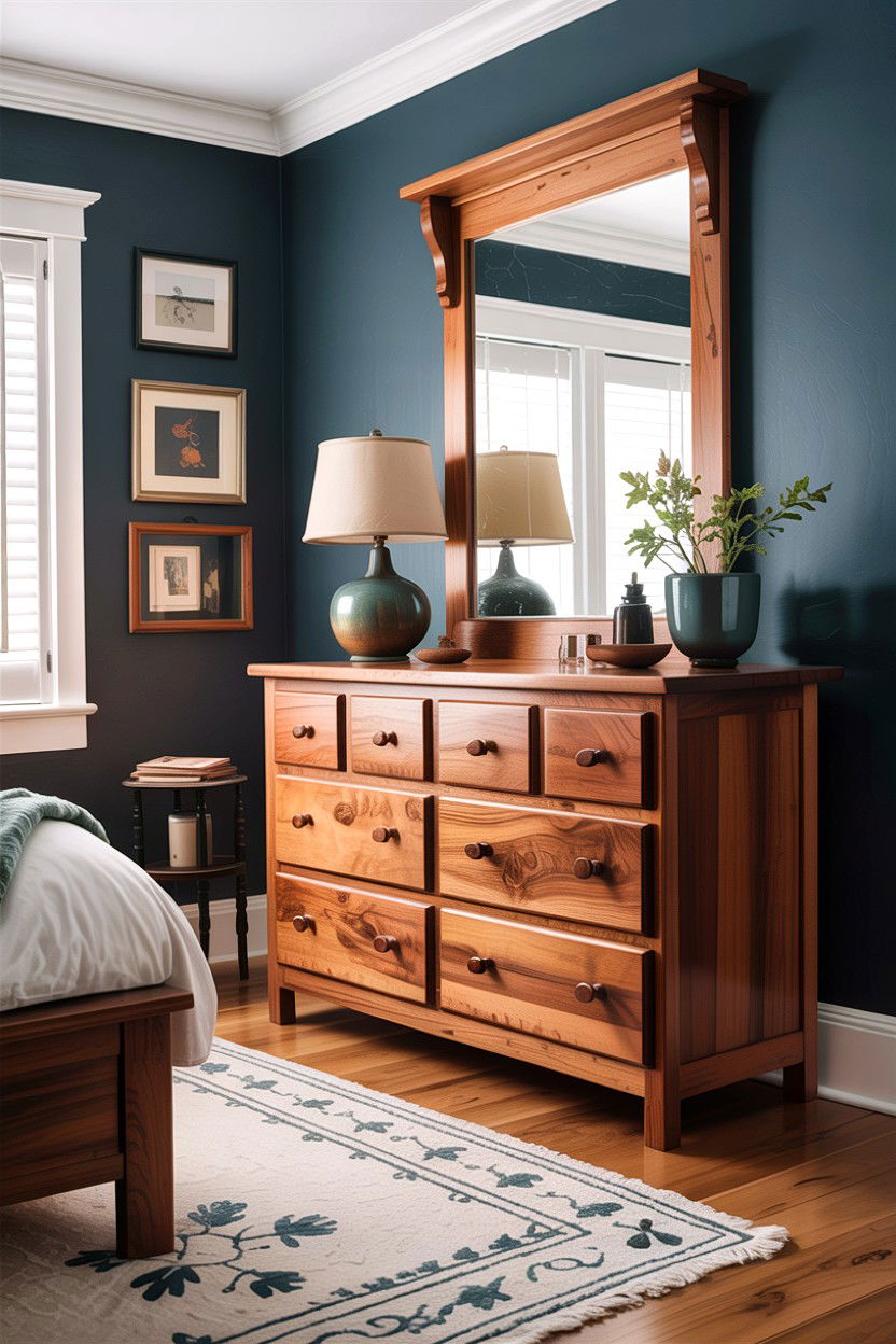 Handmade artisan wood dresser - 30 bedroom wood dressers