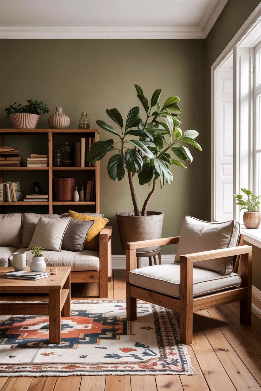 Handmade wood furniture - 30 handcrafted living room ideas