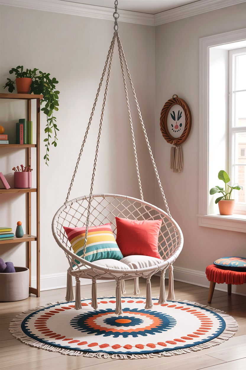 Hanging Chair For Kids - 30 elementary age bedroom ideas