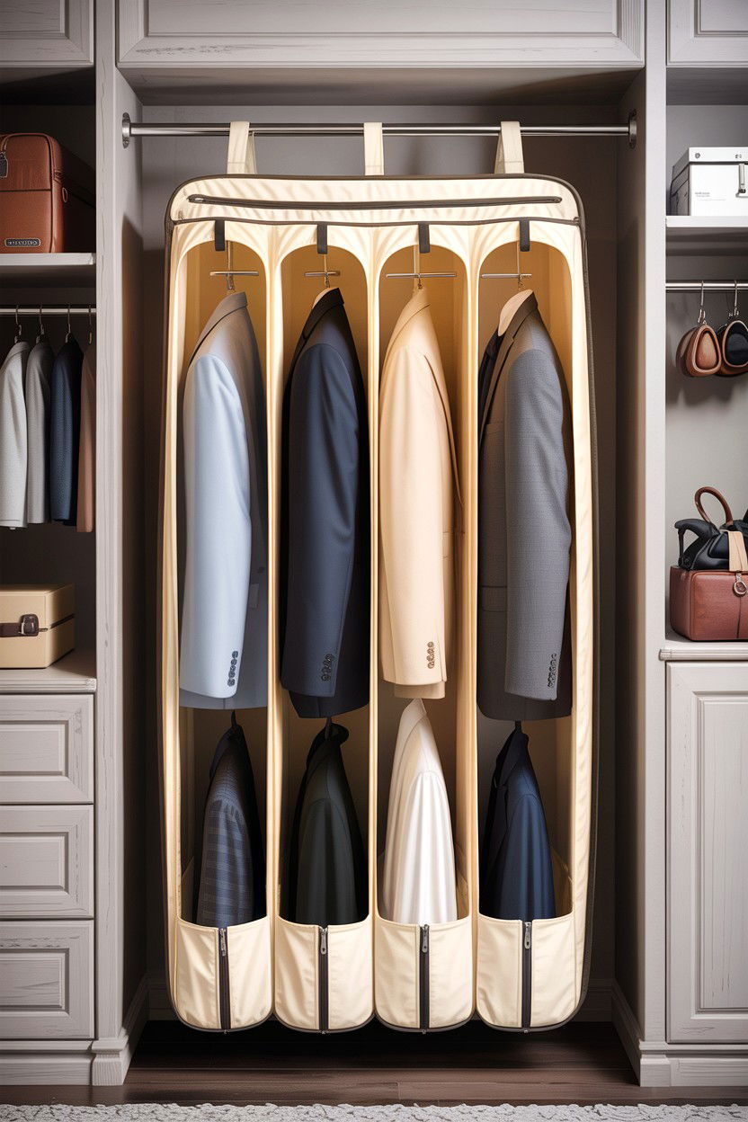 Hanging Closet Suit Organizer - 30 bedroom suit bags