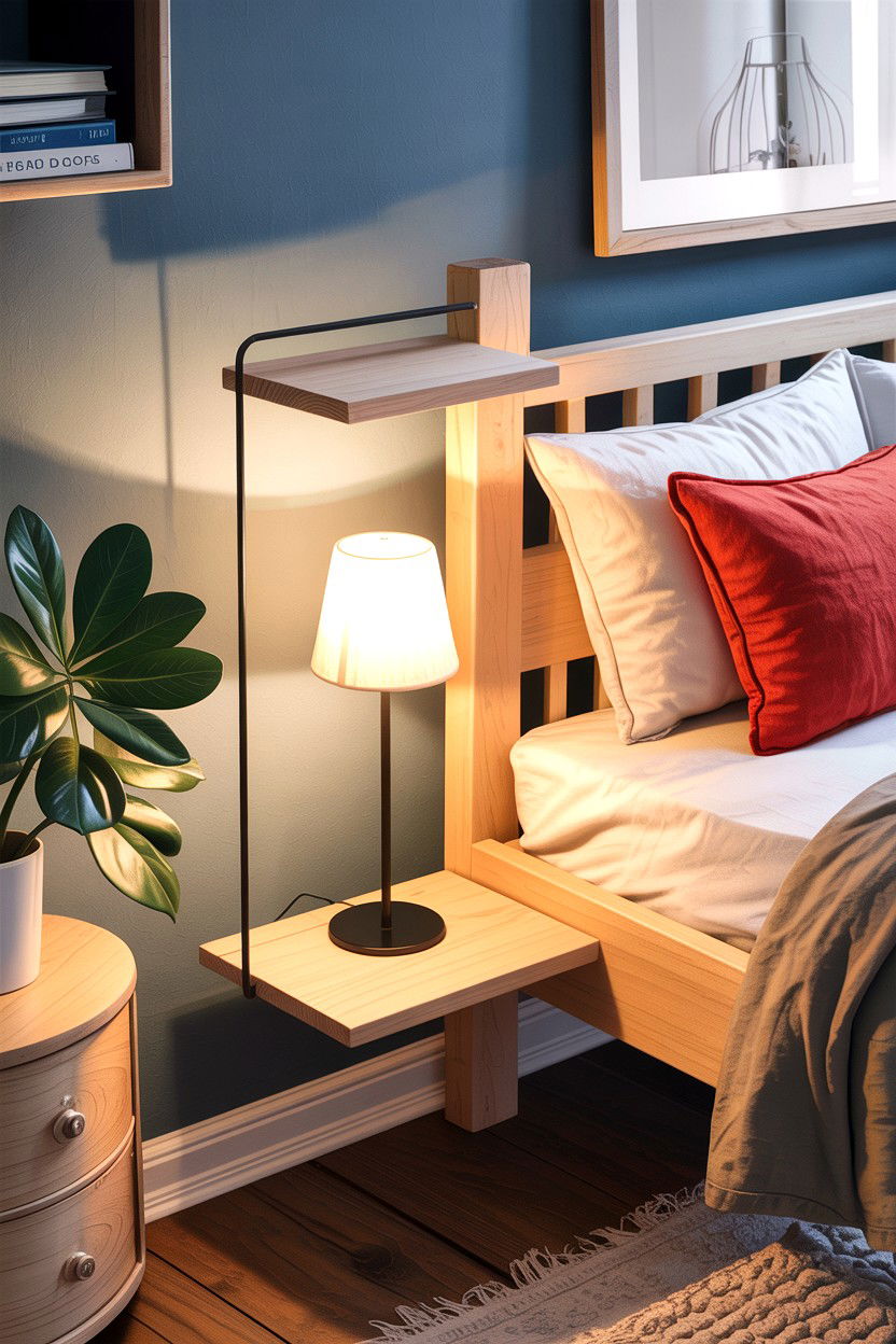 Hanging bedside shelf - 30 bedroom hanging organizers