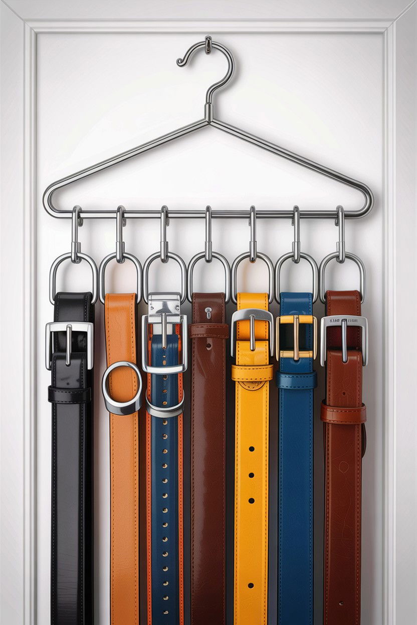 Hanging belt organizer - 30 bedroom hanging organizers