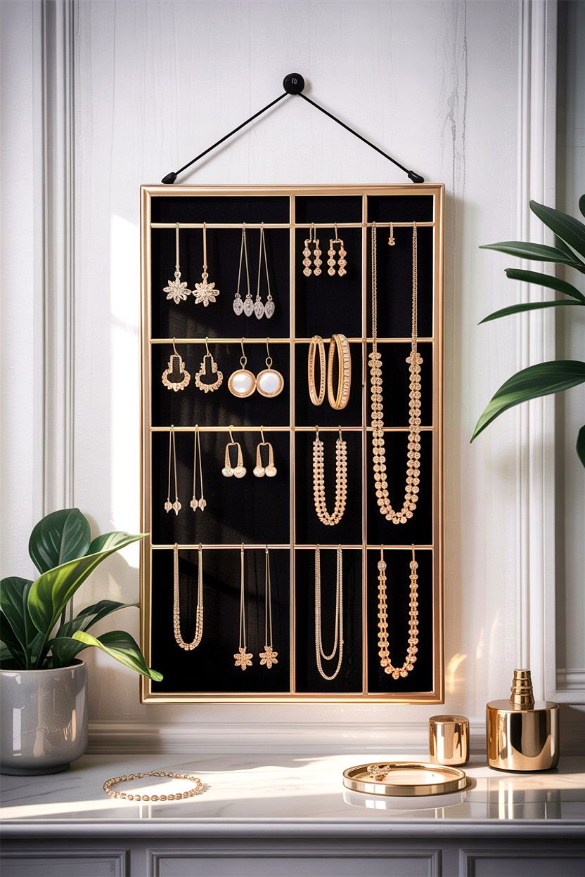 Hanging jewelry organizer - 30 bedroom hanging organizers