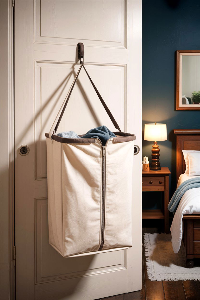 Hanging laundry hamper - 30 bedroom hanging organizers