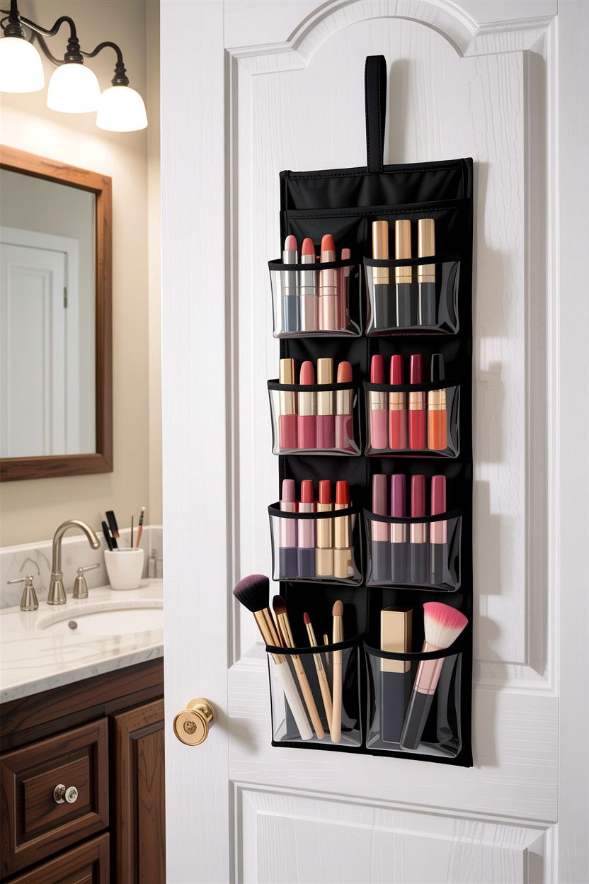 Hanging makeup organizer - 30 bedroom hanging organizers