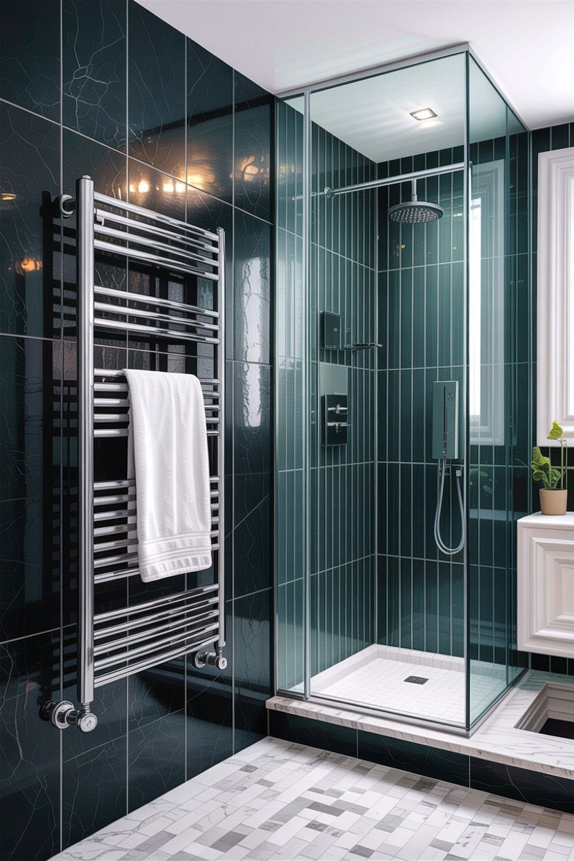 Hardwired Towel Warmer - 30 heated towel rack ideas