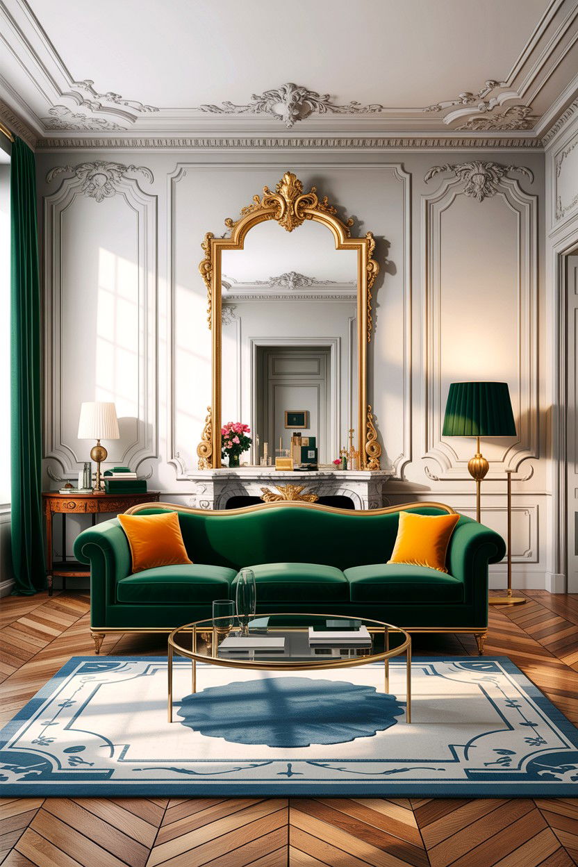 Haussmann living room - 30 living room Parisian furniture ideas