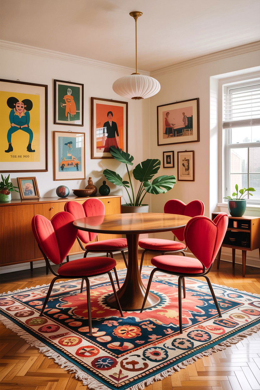Heart Chair Mid Century Dining Living - 30 living room Wegner chair ideas