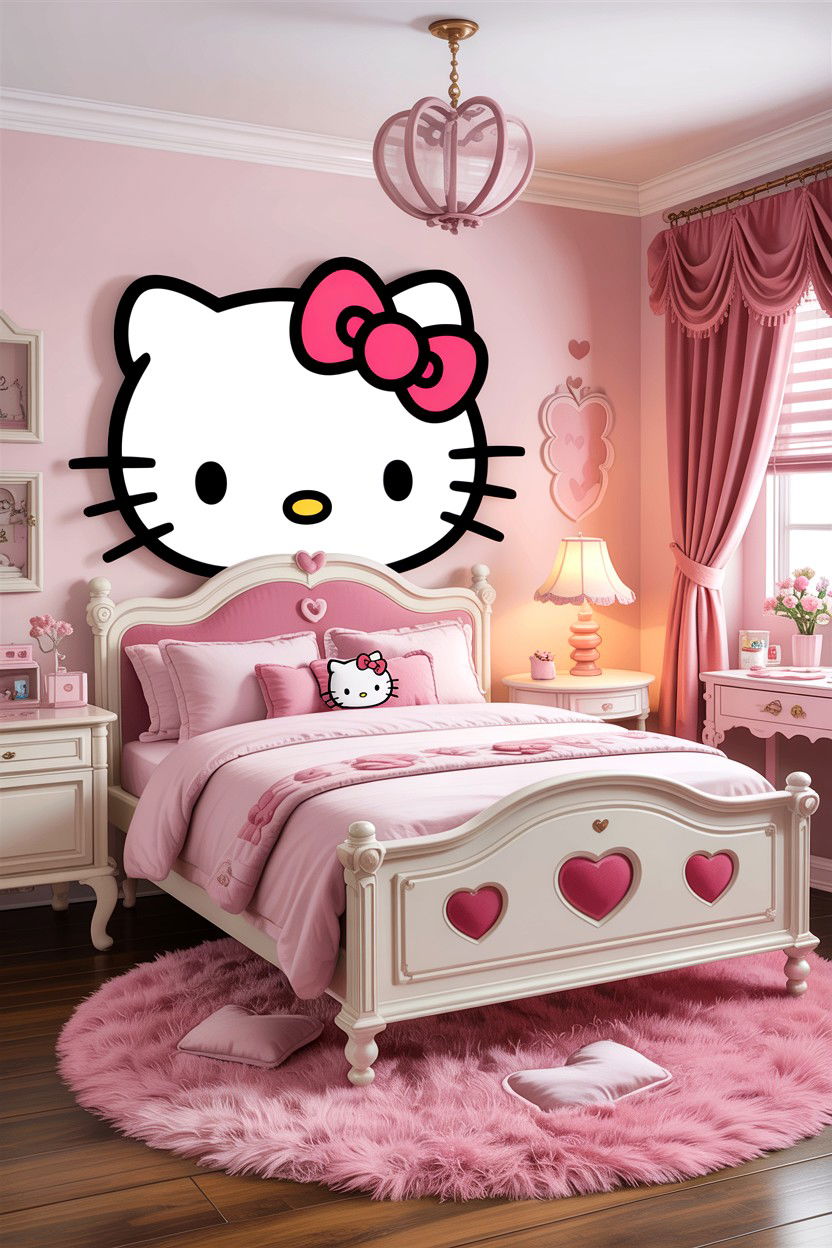 Hello Kitty Bedroom - 30 character home bedroom ideas