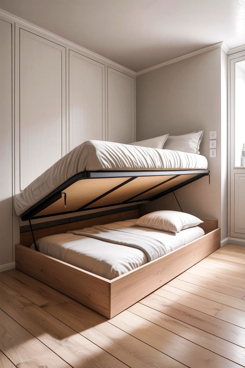 Hidden Bed Under Floor - 30 bedroom hidden bed ideas