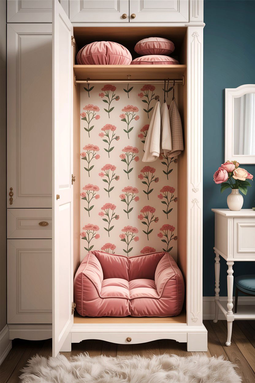Hidden Dog Bed Inside Wardrobe - 30 dog bed bedroom ideas
