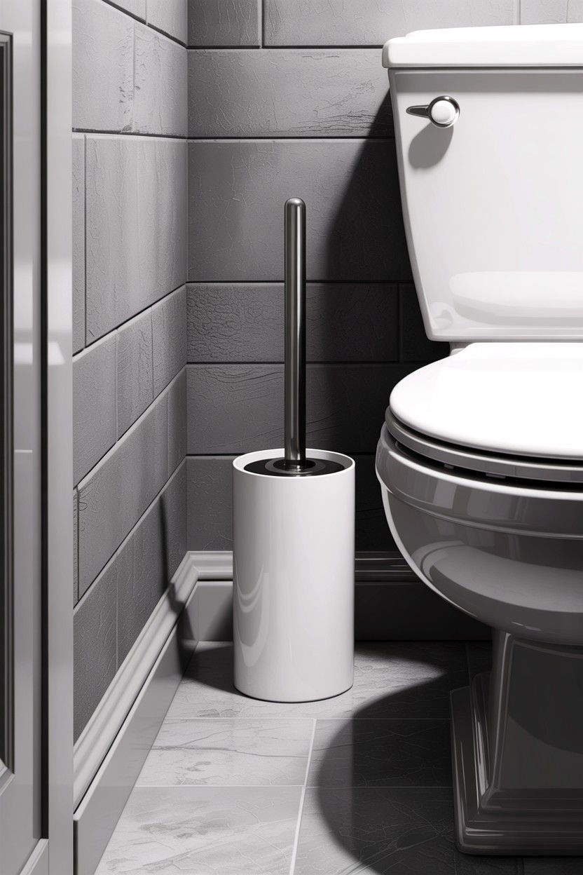 Hidden Toilet Plunger - 30 guest bathroom essentials