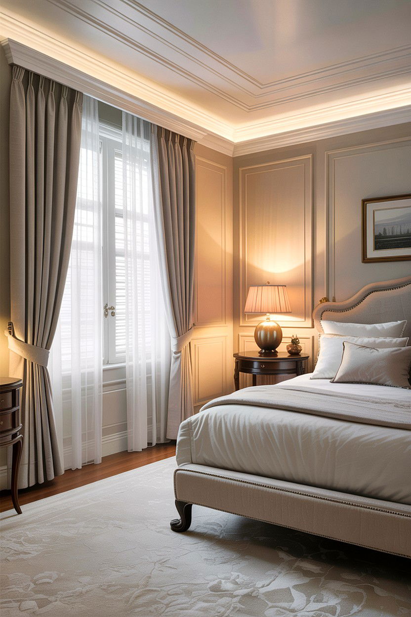 Hidden Valance Light - 30 bedroom dimmer lights ideas