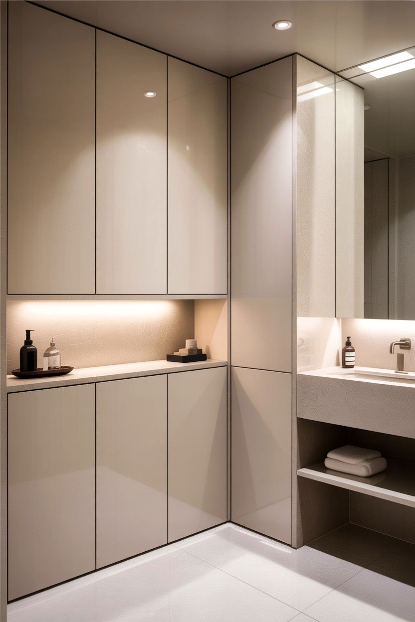 Hidden bathroom storage - 30 architect designed bathroom ideas