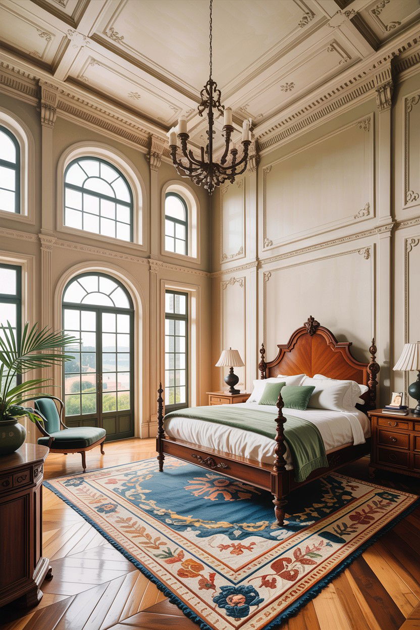 High Ceiling Bedroom - 30 Mediterranean bedroom ideas