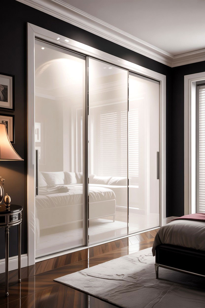 High Gloss Sliding Door - 30 bedroom sliding doors