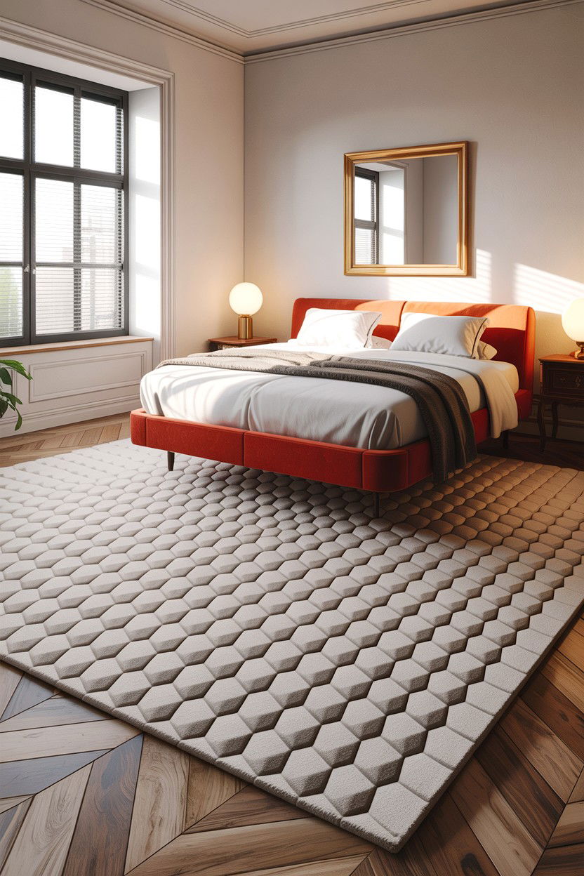 High Low Wool Rug - 30 bedroom wool rugs