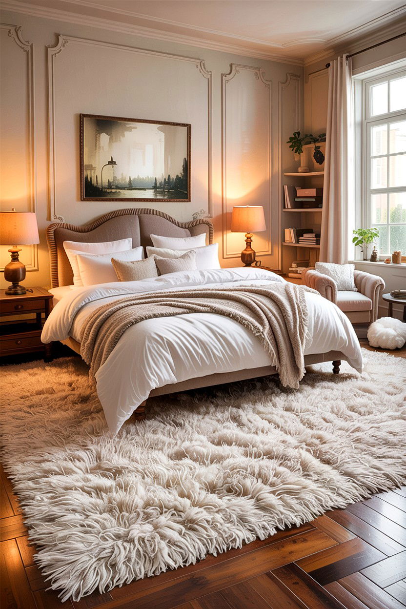 High Pile Shag Rug - 30 bedroom shag rugs