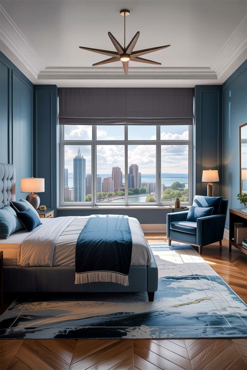 High Rise View Bedroom - 30 condo bedroom ideas