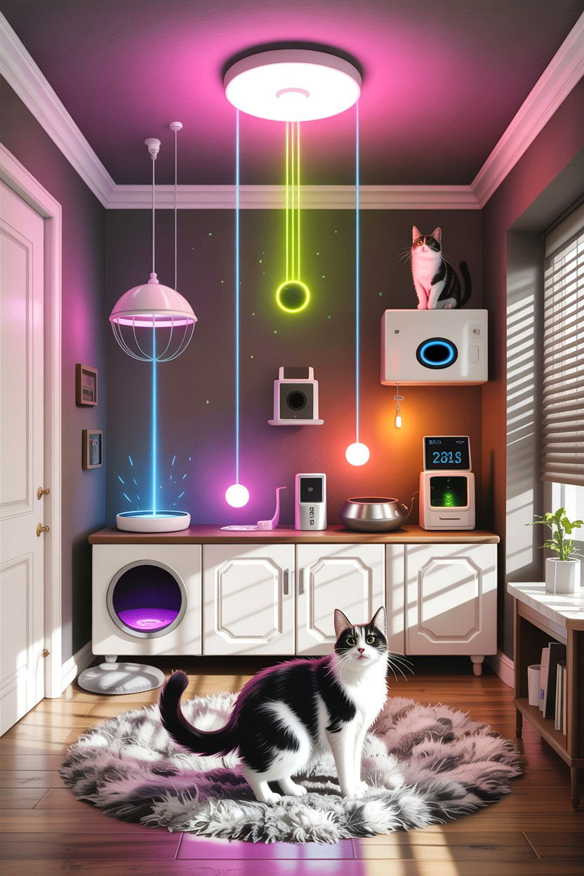 High Tech Cat Room - 30 cat bedroom ideas