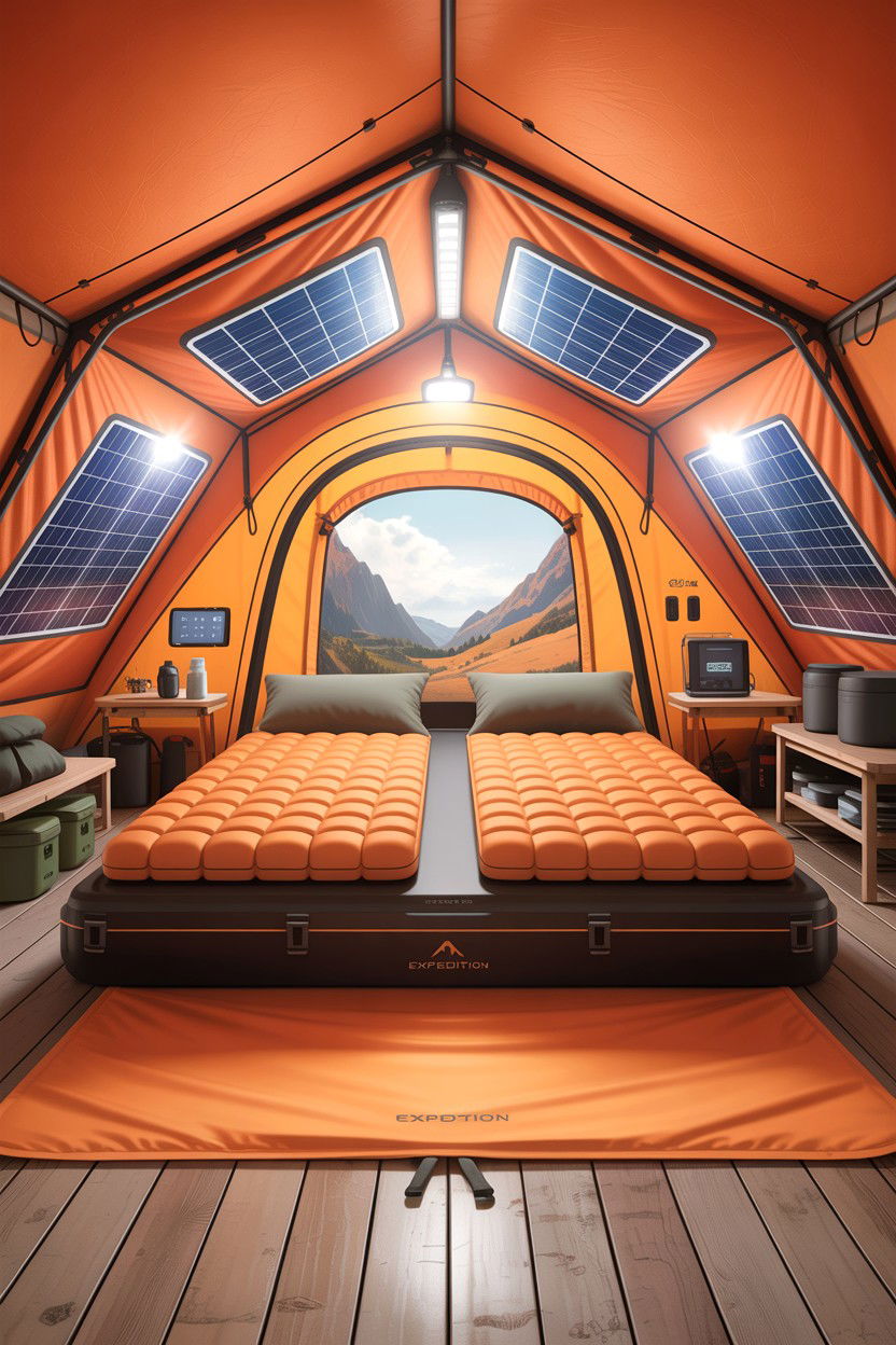 High Tech Expedition Tent - 30 camping bedroom ideas