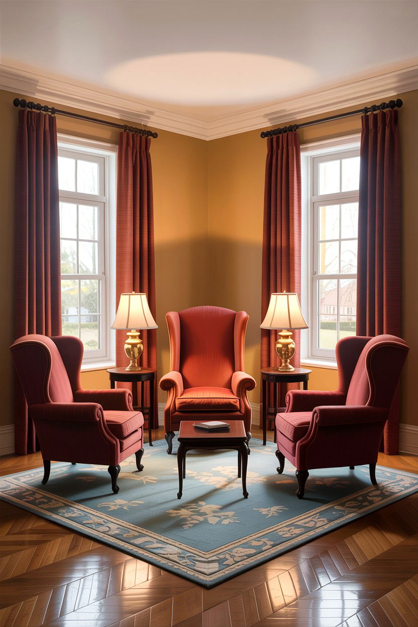 High back wingchair - 30 living room Indian furniture ideas