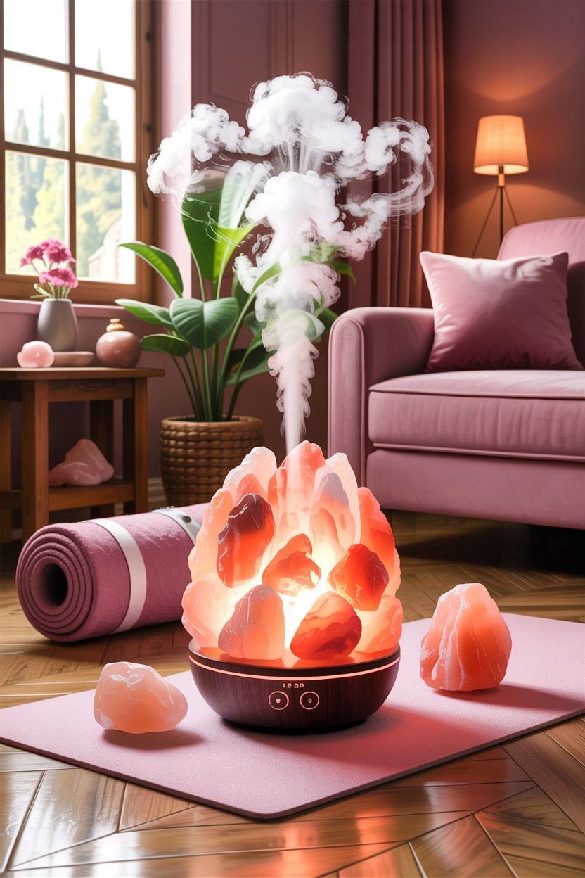 Himalayan Salt Lamp Diffuser - 30 living room diffusers