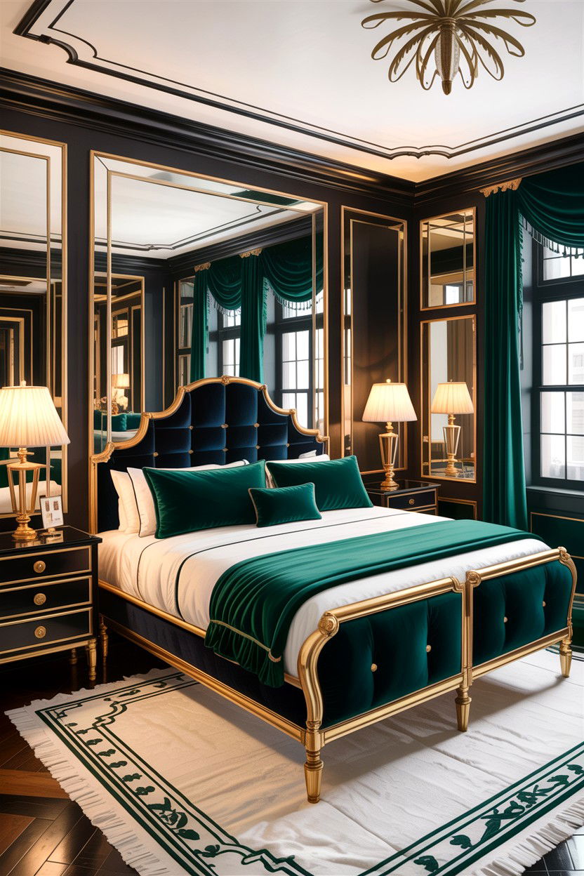 Hollywood Regency Bedroom - 30 bedroom inspiration ideas