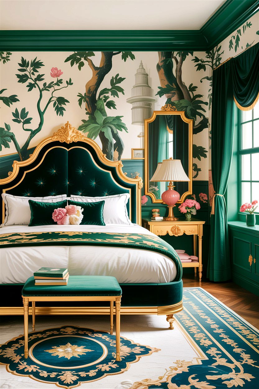 Hollywood Regency Bedroom - 30 bedroom ideas