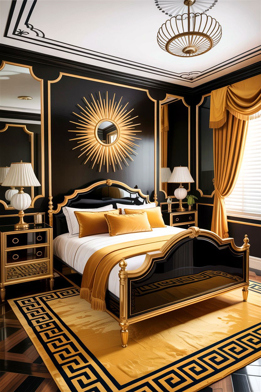 Hollywood Regency Bedroom - 30 bedroom renovation ideas