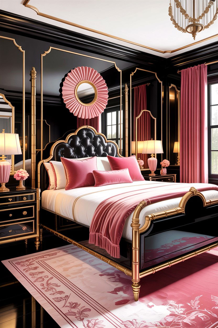 Hollywood Regency Bedroom - 30 easy bedroom ideas