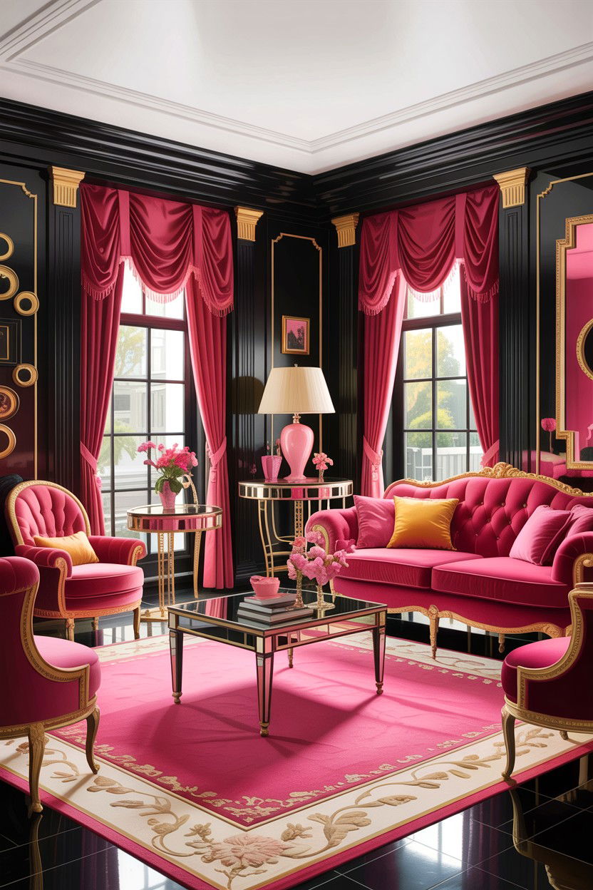 Hollywood Regency Formal Living Room - 30 formal living room ideas