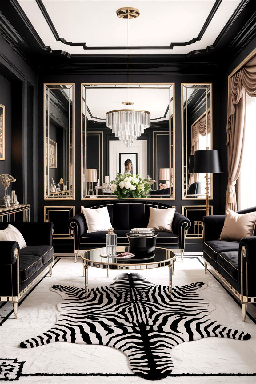 Hollywood Regency Living Room - 30 living room decor ideas