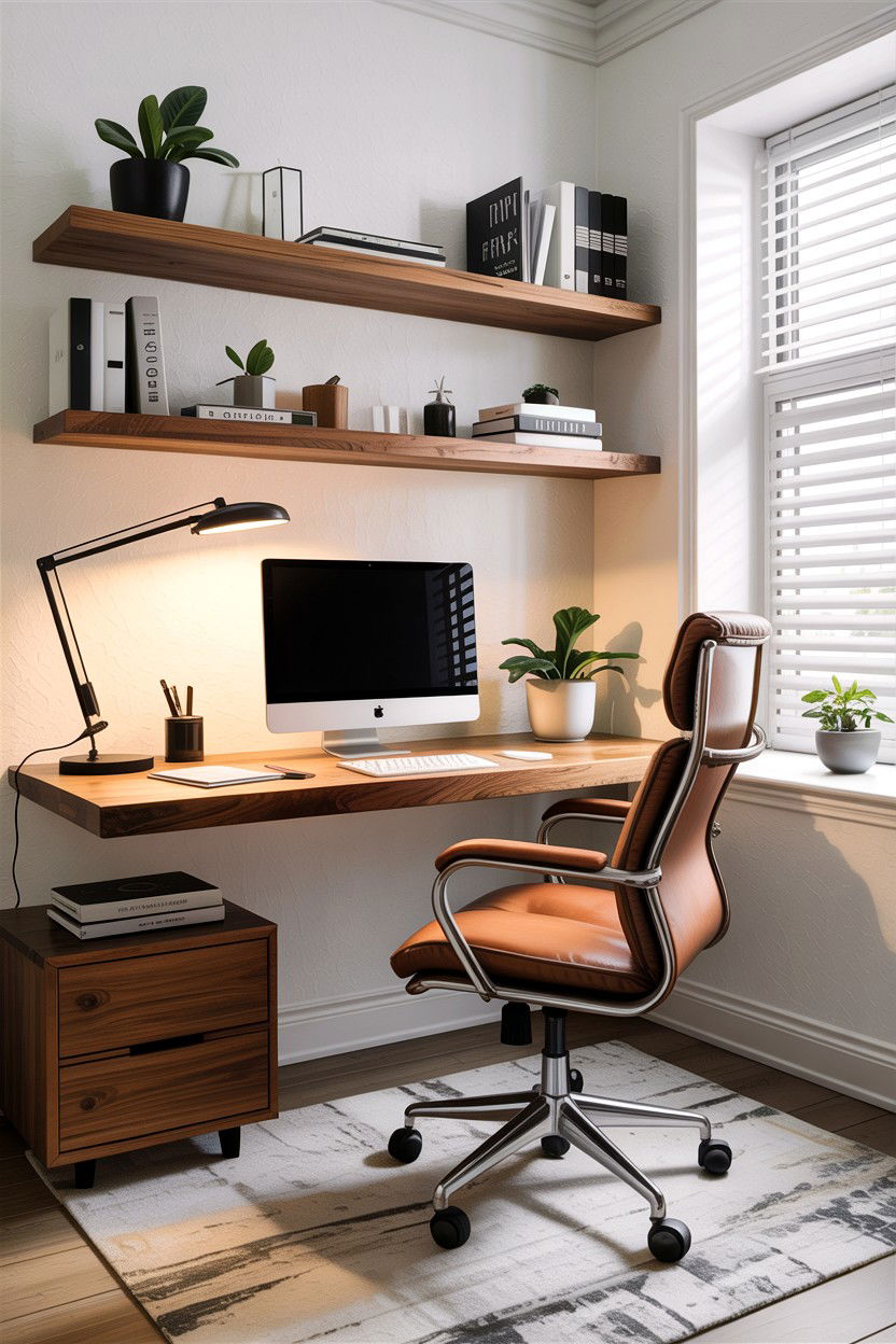 Home Office Desk - 30 living room corner ideas