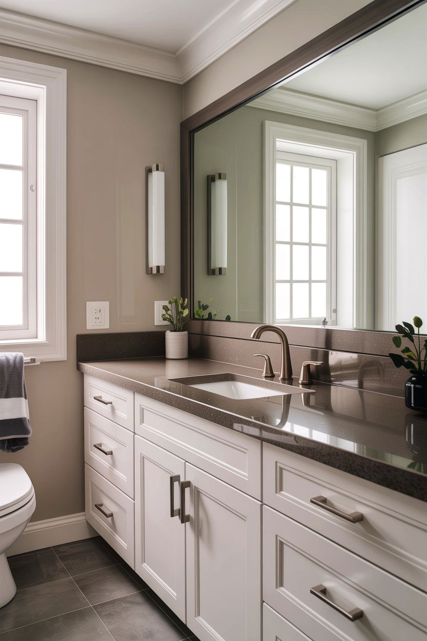 Honed granite finish - 30 granite bathroom ideas