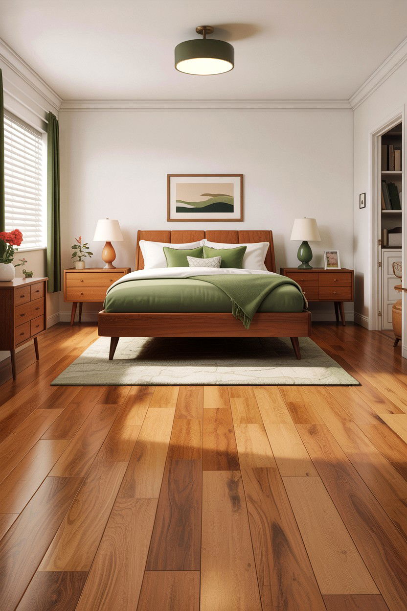 Honey Oak Laminate Flooring - 30 bedroom laminate flooring ideas