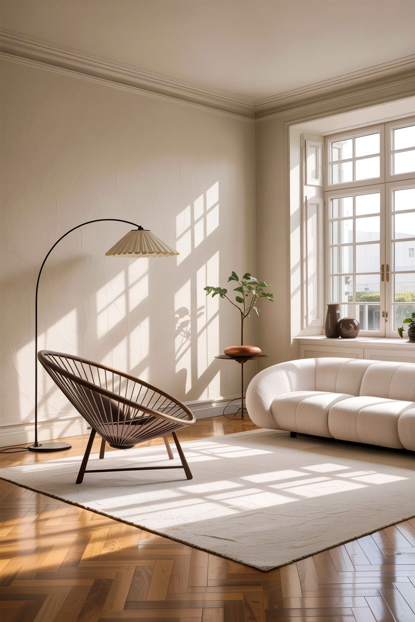 Hoop Chair Minimalist Living Room - 30 living room Wegner chair ideas