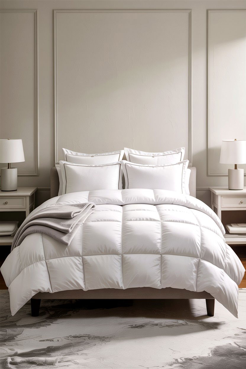 Hotel Luxury White Comforter - 30 bedroom comforter sets