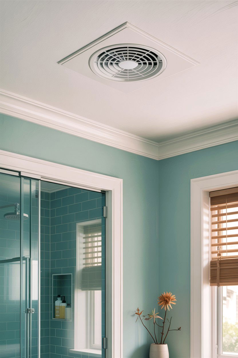 Humidity Sensing Fan - 30 bathroom automation ideas